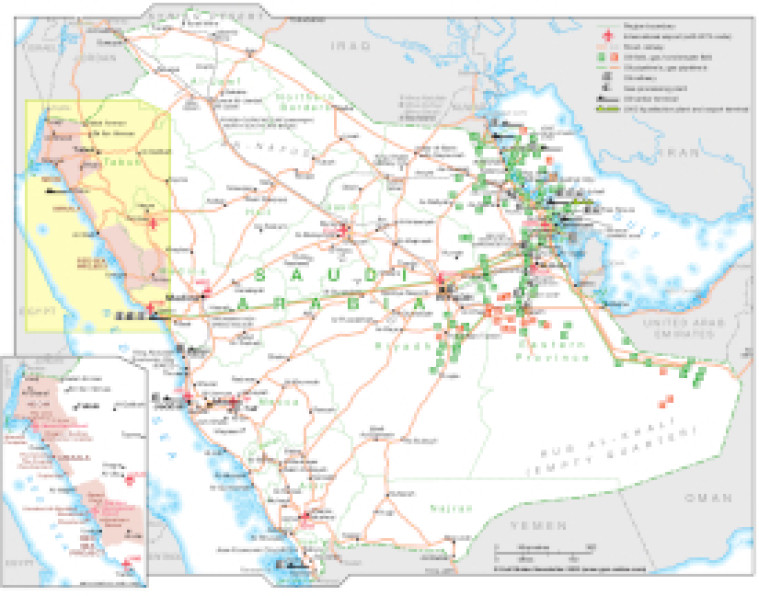  Saudi Arabia country map – January 2022
