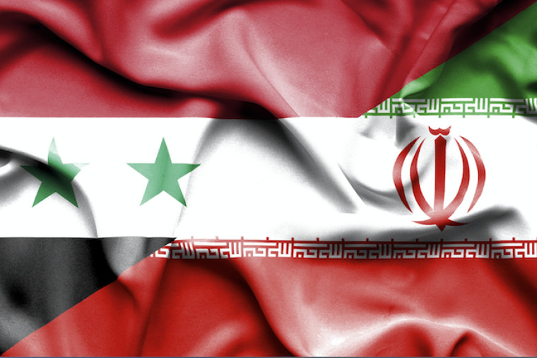 Syria Iran flags