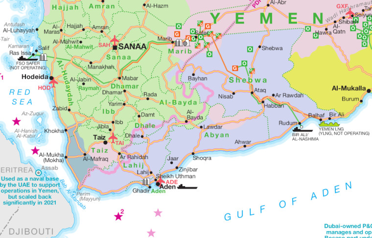 Yemen map cropped